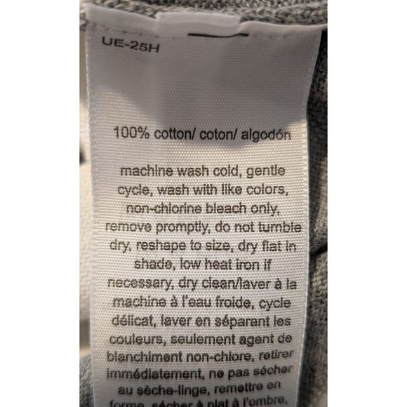 Women's Tommy Hilfiger Gray & White Striped Crew Neck Sweater M - Picture 6 of 8